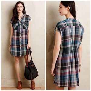 ❌SOLD❌Anthropologie Holding Horses Plaid Dress